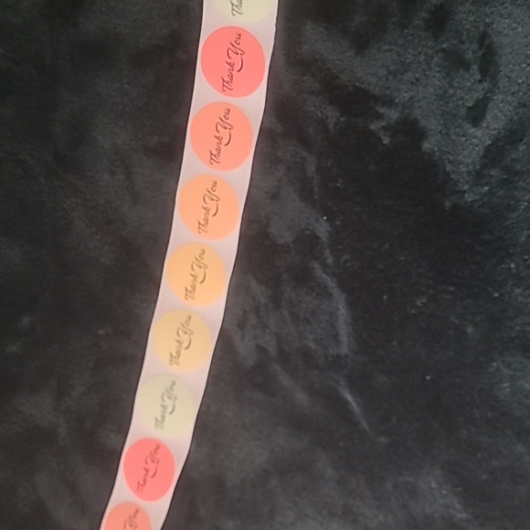 100 Ct  Autumn Leaf Party Thank You Stickers - Picture 5 of 8